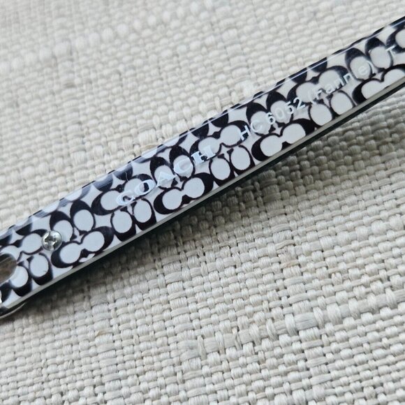 Coach Glasses Frame Black/Black White Sig C 52[]16 135 FANNIE HC6052 Eyeglasses - Picture 10 of 12